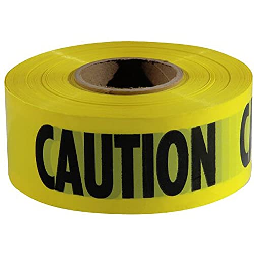 Hygrade/LDF Industries Inc 20400536 Caution Barricade Tape Yellow & Black 3" X 300'