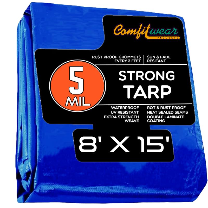 COMFITWEAR (8'X15' Blue Tarp) 3.6oz - Single